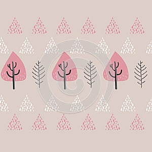 pine trees background design. Vector illustration decorative design