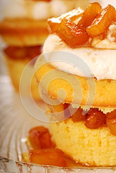 Pineapple and amaretto cupcake