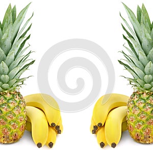 Pineapple and bananas