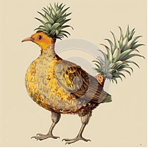 Pineapple bird design image