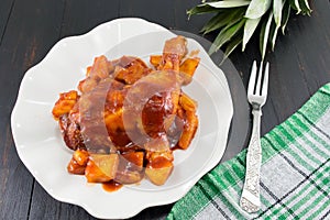 Pineapple chicken thigs