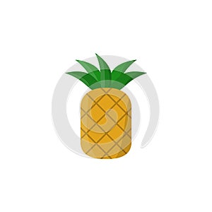 pineapple colored icon. Element of summer pleasure icon for mobile concept and web apps. Cartoon style pineapple colored icon can