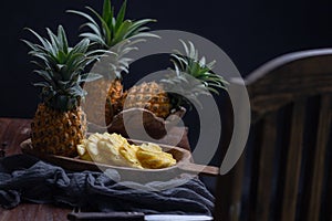 Pineapple in dark mood