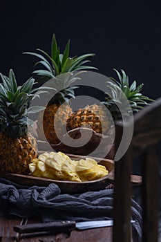 Pineapple in dark mood