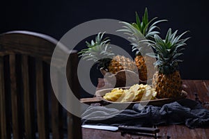 Pineapple in dark mood