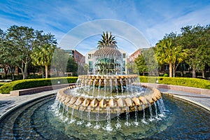 The Pineapple Fountain, at the Waterfront Park in Charleston, South Carolina