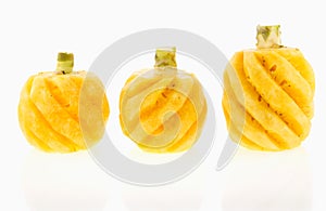 Pineapple fruit isolated on white