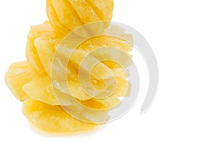 Pineapple fruit isolated on white