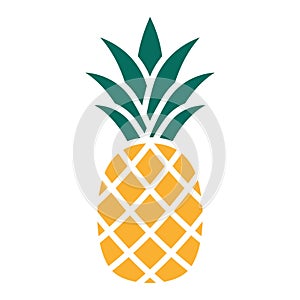 Pineapple icon. Pineapple tropical fruit. Vector illustration