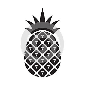 Pineapple icon. Tropical fruit