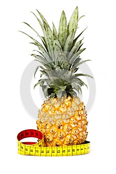 Pineapple isolated on white