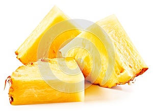 Pineapple isolated on white Clipping Path