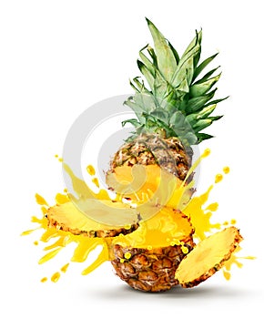 Pineapple juice burst photo