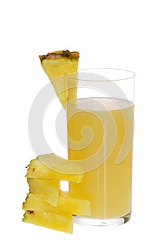 Pineapple Juice With Fruit Slices