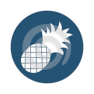 Pineapple Line Vector Icon which can easily modify