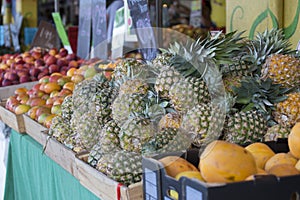 Pineapple Market Display