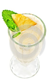 Pineapple milk cocktail