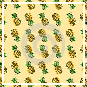 Pineapple pattern background