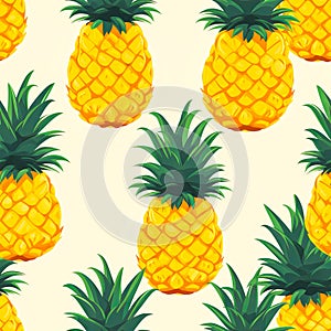 pineapple pattern banner wallpaper simple background