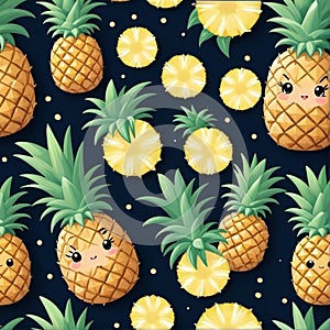 Pineapple Pattern Delight, AI