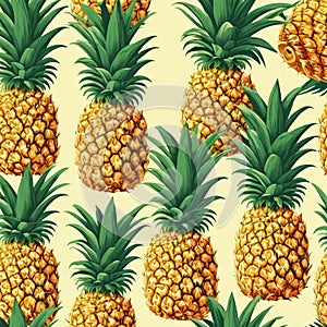 Pineapple Pattern Delight, AI