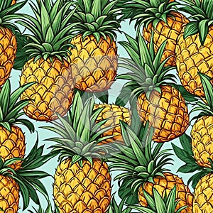 Pineapple Pattern Delight, AI