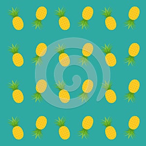 Pineapple pattern for textile fabric or wallpaper background