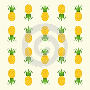 Pineapple pattern for textile fabric or wallpaper background