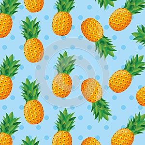 pineapple pattern vector