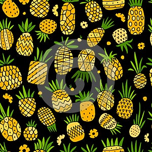 Pineapple set, sketch for your design