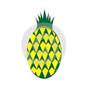 pineapple silhouttee vector image design