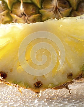 a pineapple slice