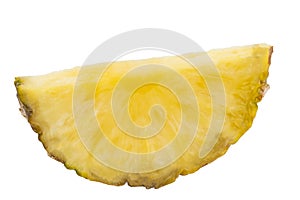 Pineapple slice isolated on the white background