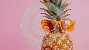 The pineapple with sunglasses.AI generated image