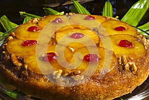 Ananas su giù torta 