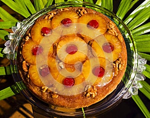 Pineapple upside down cake