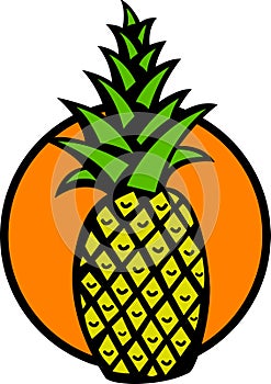 Ananas vektor ilustrace 