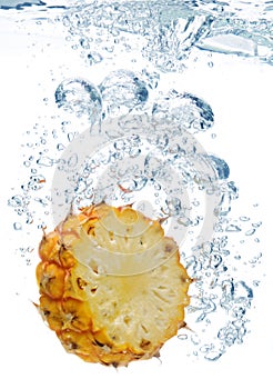 Pineapple in water