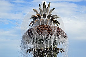 Pineapple Water Fountain in Charleston, SC