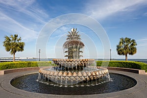 Pineapple Water Fountain in Charleston, SC