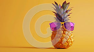 The Pineapple with Sunglasses.AI generated image
