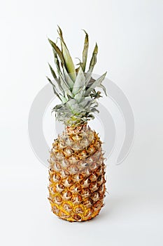 Pineapple on a white background. Tropical fruit