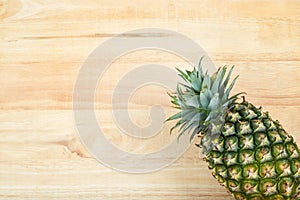 Pineapple on wood