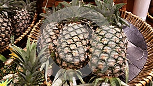 Pineapples ready for sale.