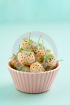 Pineberries in a bowl