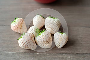 Pineberry looks like a white strawberry