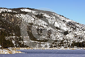 Pinecrest Lake in the Winter