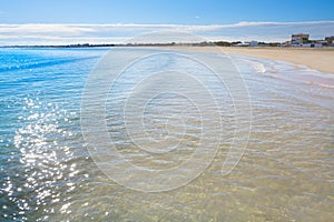 Pinedo beach in Valencia Spain Mediterranean