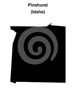Pinehurst outline map