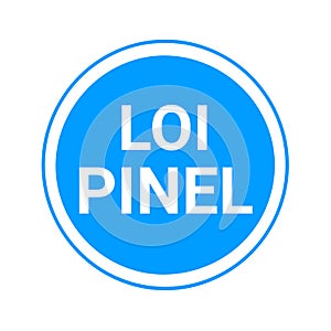 Pinel law symbol in french language